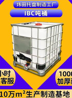IBC吨桶带框架加厚1000升塑料方桶厂家化工集装桶1吨储水罐叉车桶