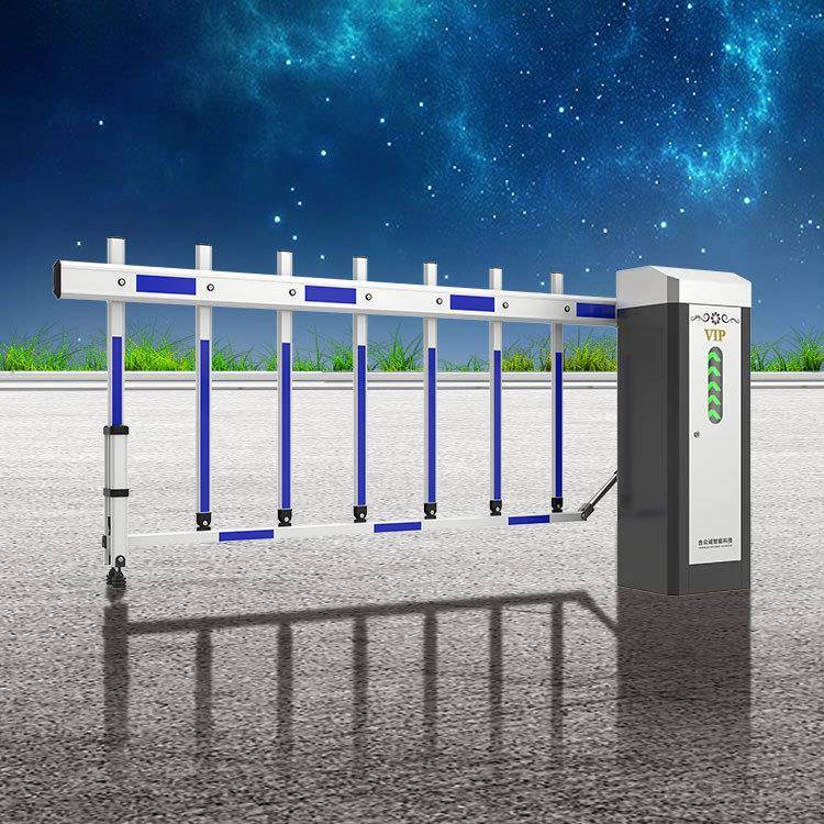 厂家直销栅栏道闸车牌识别系统停车收费设备小区栅栏遥控直杆道闸