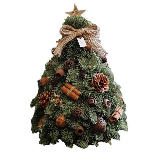 圣诞树2024新款诺贝松仿真加密高级迷你桌面装饰ins风diy小型摆件