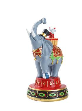 新品马戏团大象动物摆件家居酒柜电视柜玄关装饰品树脂工艺品