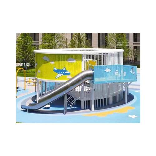 不锈钢滑梯大型户外游乐设备儿童小区公园景区组合不锈钢滑滑梯