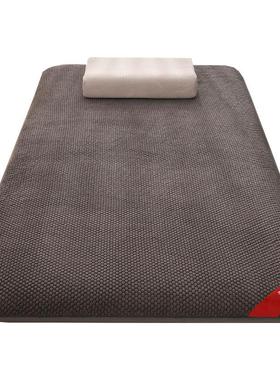 202冬季新款宽边保暖玫绒瑰舍床垫单人床5垫家用双人床垫JSL4684