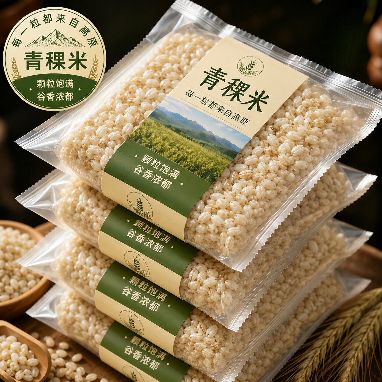 西藏青稞米官方旗舰店西藏特产粗粮煮饭杂粮优质谷物糙米代餐煮粥