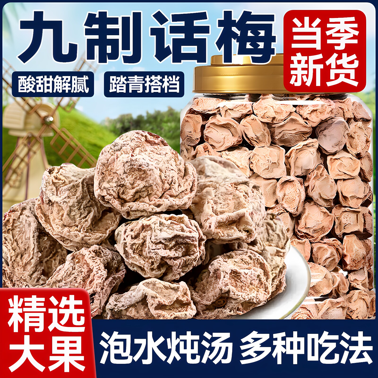 善圣味甘草话梅正宗九制话梅官方旗舰店零食泡水无添加潮汕特产图片