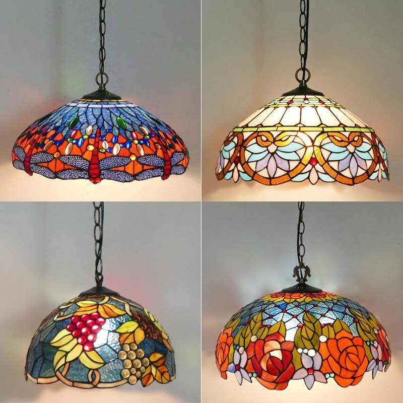 豪式欧地中海复古ebx吊灯华彩色璃酒吧餐玻厅吊灯创意客厅小卧室