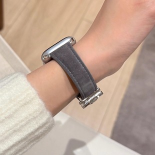 watch5 gt2表带土星磁吸翻毛皮质iqoo gt表带 watch 秋冬适用vivo