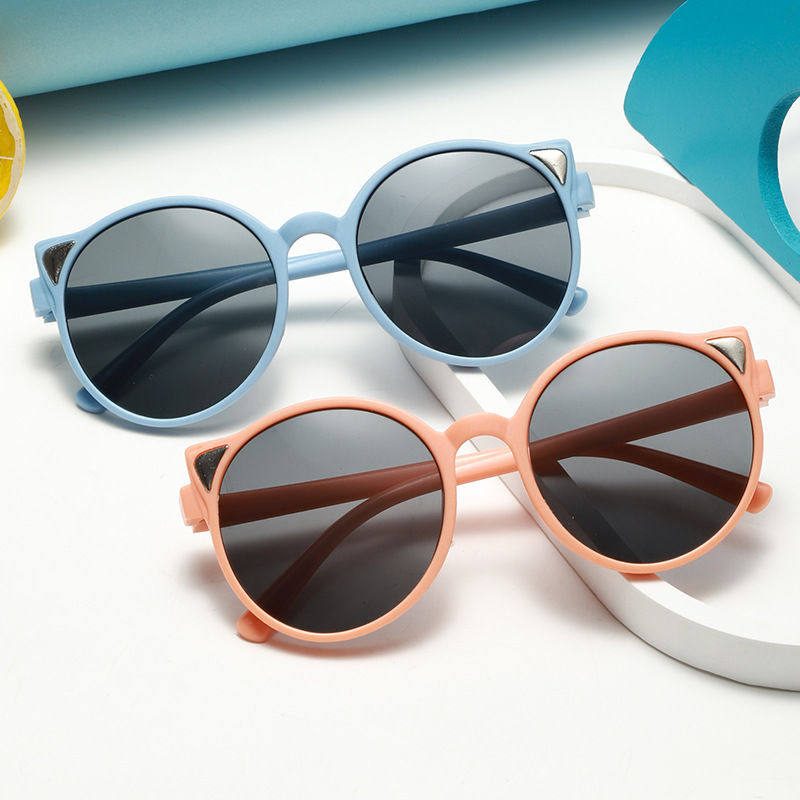 新款猫耳儿童时尚拍照舞台出游韩版潮流小脸网红抖音个性太阳镜