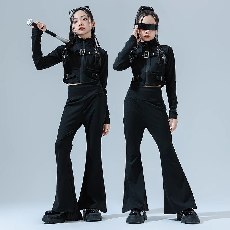 速发少儿爵士舞服装pkop团演潮服T台走秀出服拉丁舞套装街舞