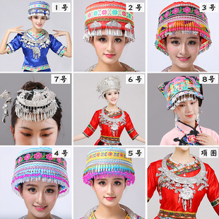 速发苗银头饰项圈少数民族银家头饰瑶族彝族土饰族手工饰品配件