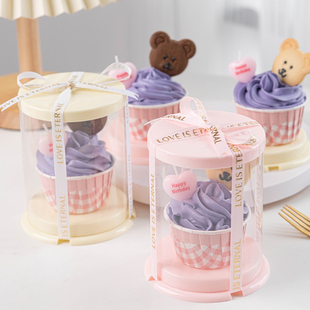 速发520情人节饼干蛋糕包装 盒打包盒形品盒2寸盒甜圆杯子