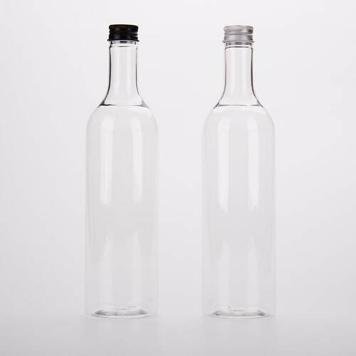 750ml奶茶咖啡店压泵糖浆瓶塑料PET原浆果汁空瓶子红酒瓶24ounce