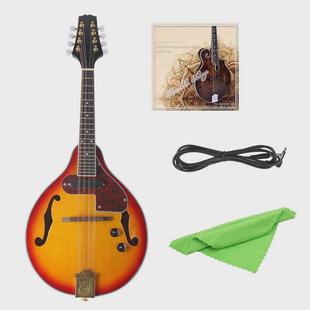 西洋曼陀铃乐器曼陀铃日落色云杉电声曼陀林eq藏族琴八弦曼德琳