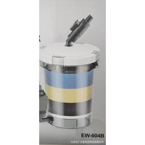 hw-604前置透明过滤桶hw-603筒桶602水族过滤器佳璐ew-604滤外置