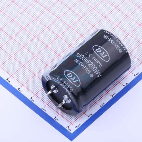 牛角型电解电容 CD293 200V1000μF 嵌入,30x45mm DMEGC(东磁)