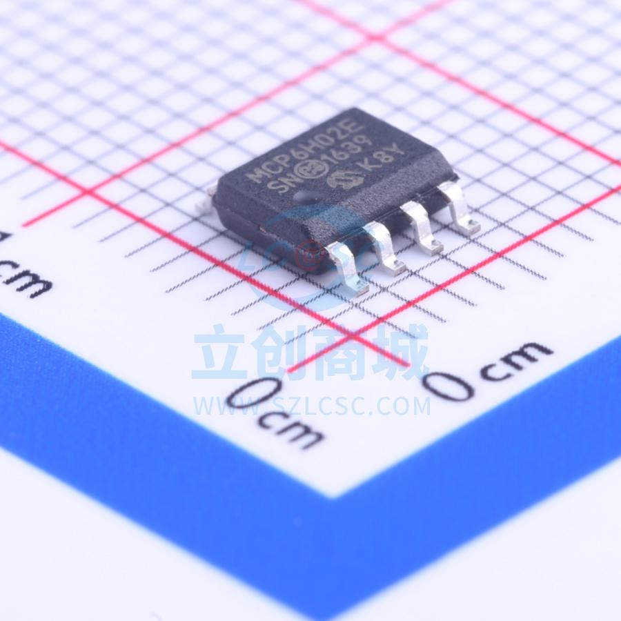 运算放大器 MCP6H02T-E/SN SOIC-8_150mil MICROCHIP(美国微芯)