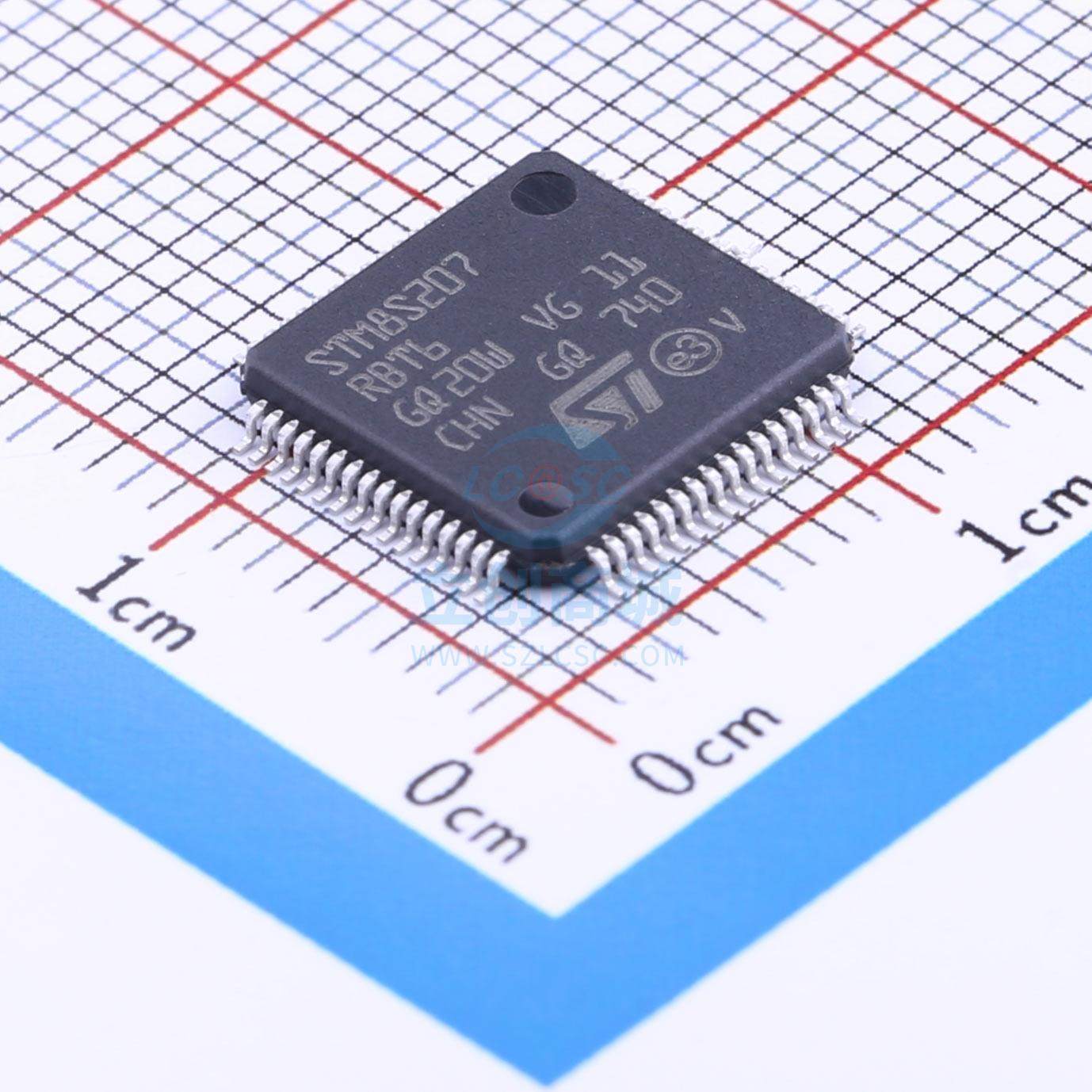ST(意法半导体) STM8S207RBT6 LQFP-64_10x10x05P ST(意法半导体)