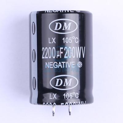 牛角型电解电容 CD293H 200V2200μF 嵌入,35x50mm DMEGC(东磁)