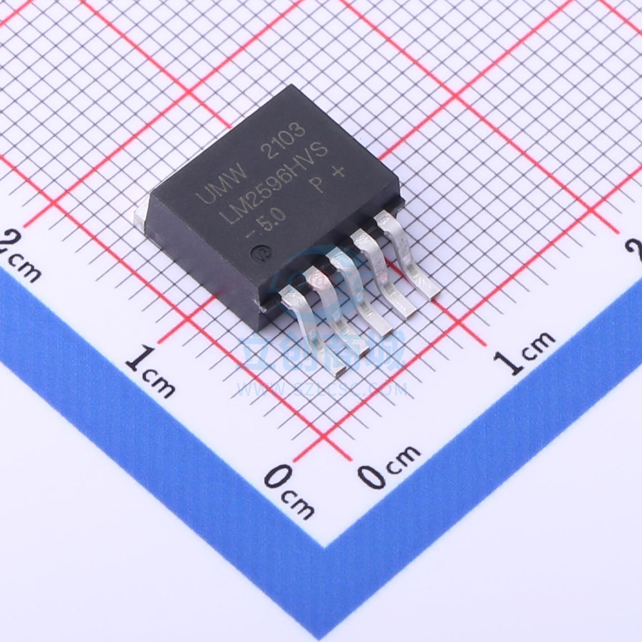 DC-DC电源芯片 LM2596HVS-5.0 TO-263 UMW(友台半导体)