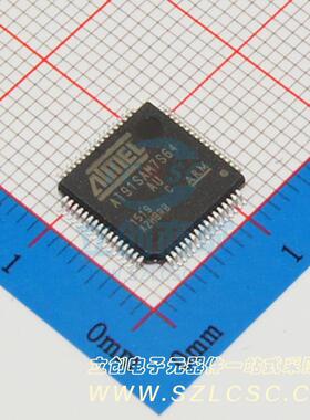 ATMEL(爱特梅尔)/AVR AT91SAM7S64C-AU LQFP-64_10x10x05P MICROC