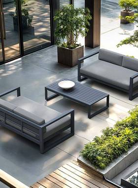 11079北定制户欧外家沙发庭院防水室外合金外露沙铝发阳台户外花