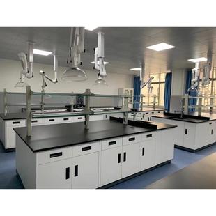 全钢中央台边实桌验台作操LBE台台钢木实验台化学实验台实验通风