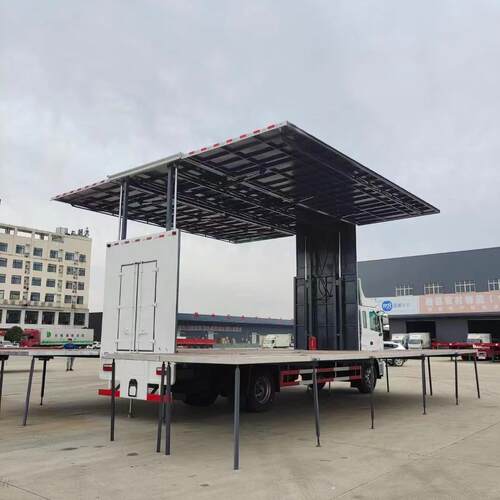国六大型LED舞台车 双883面开三流屏 中型动广告车展 移LED动车