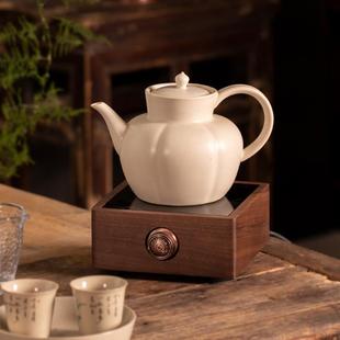 仿宋手执壶大号白泥陶瓷壶注子壶煮茶壶电陶炉煮茶器烧水壶养生壶