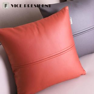 方形轻奢高档靠垫靠枕北欧现代免洗科技布抱枕沙发客厅抱枕靠垫背