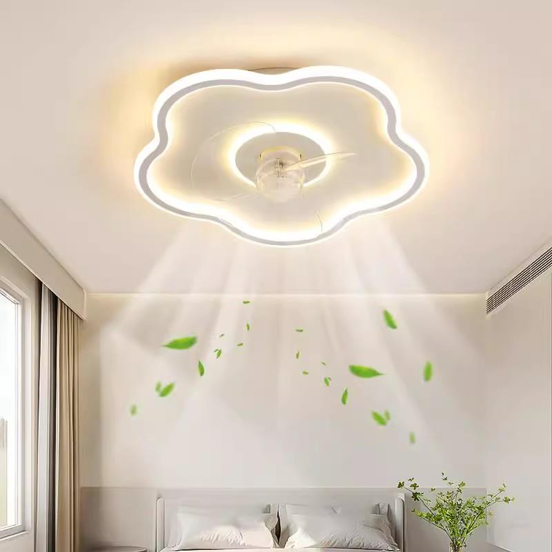 风扇灯，卧室灯，吸顶灯，现代极简餐厅灯，变频风扇灯，北欧云儿