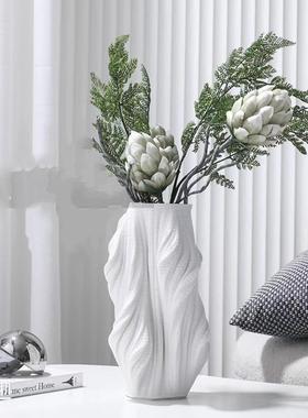 欧式简约树脂创意花瓶插花花器摆件客厅茶几餐桌卧室样板间装饰品