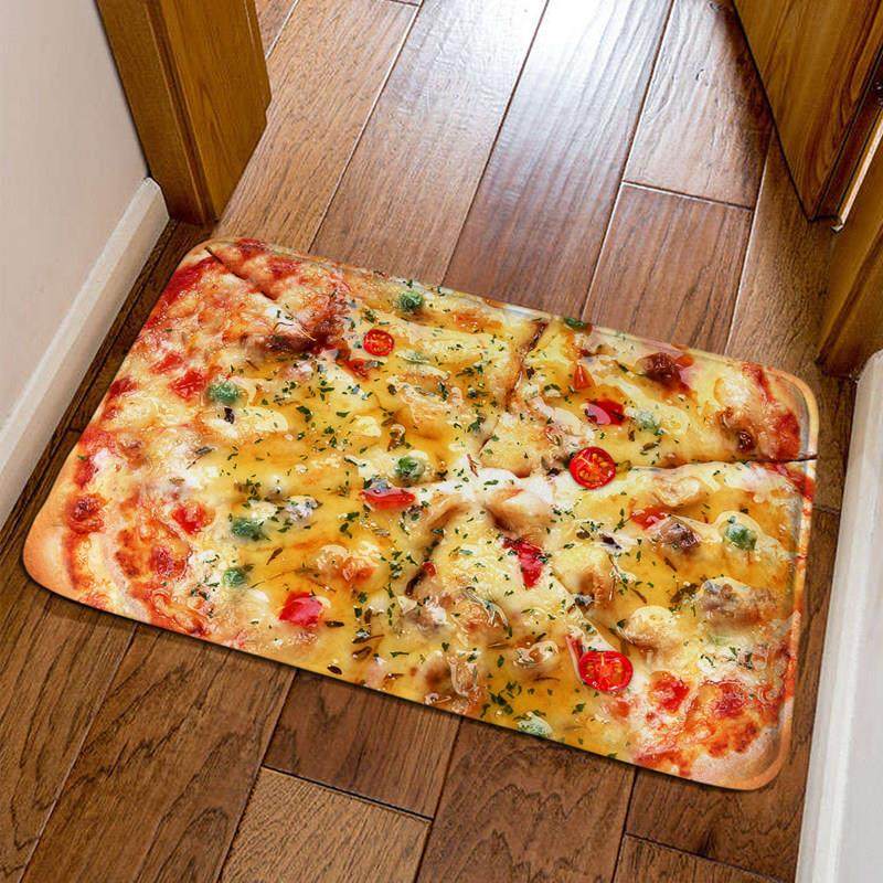 创意披萨进门地垫卡通地垫卫生间浴室防滑垫卧室地毯门垫床边脚垫,居家布艺,家用脚垫,淘宝优惠券,粉丝福利购,淘宝优惠卷