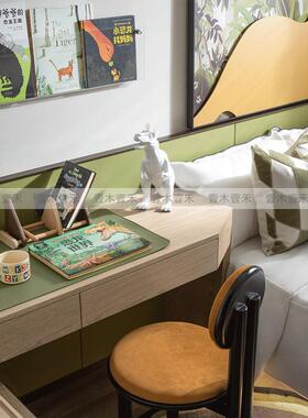 可爱的样板房儿童房书桌恐龙主题装饰品男孩房恐龙台灯恐龙立体声