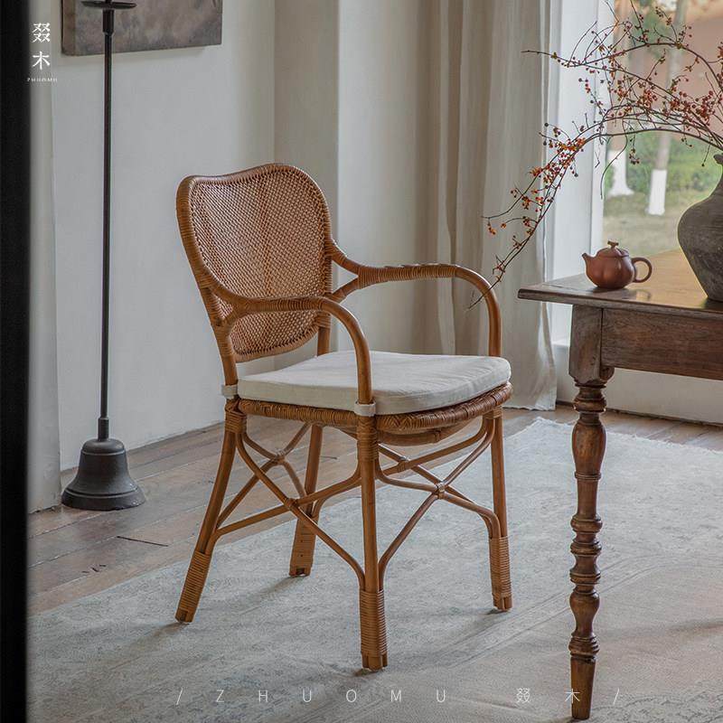 叕木|东南亚藤艺/天然真藤创意藤编餐书桌椅客厅家用阳台休闲 椅,住宅家具,阳台椅,淘宝优惠券,粉丝福利购,淘宝优惠卷