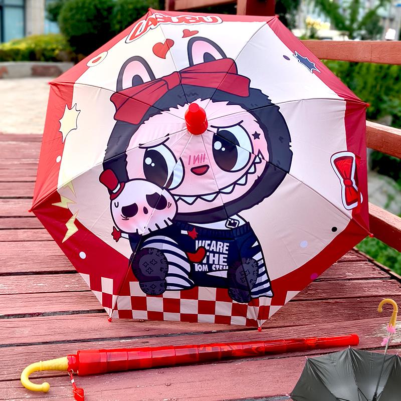 泡泡纳特拉布布晴雨两用遮阳伞小学生幼儿园儿童雨伞labubu女孩