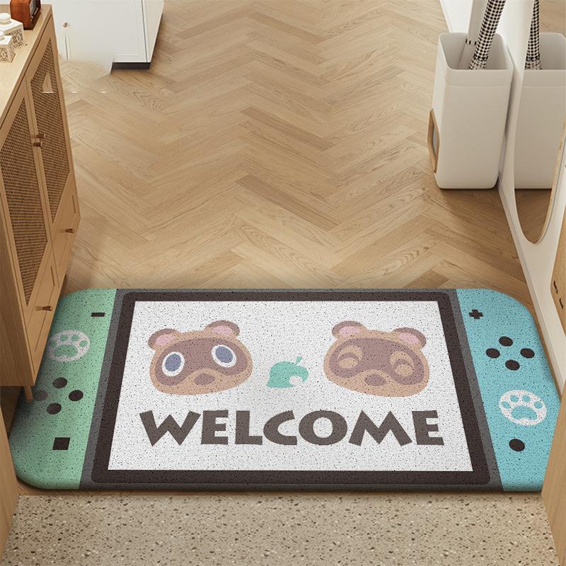 动森Switch入户门地垫进门地垫入户门垫丝圈地垫pvc地垫玄关地垫