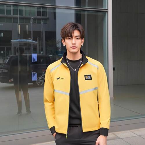 美团外卖衣服骑手防晒春秋装2025新款工作服装骑行装备外套装正版