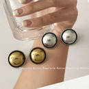 DIY高档精致虚边光面做旧金属扣子 皮草毛衣大风衣外套小西服纽扣