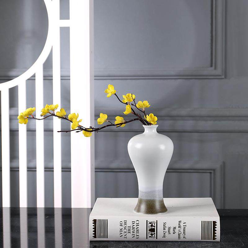 新式雾云水GAP墨陶瓷中花瓶摆件样板民宿酒店茶室餐房桌桌面软装,橡塑材料及制品,工业陶瓷,淘宝优惠券,粉丝福利购,淘宝优惠卷
