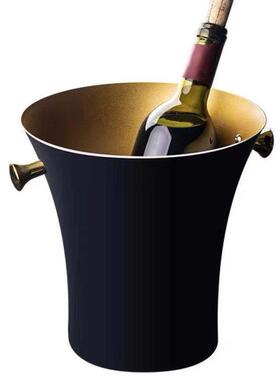 不钢鹿角冰酒吧红酒香槟桶金色鹿耳桶LEBT锈锤点冰香槟桶现代冰酒