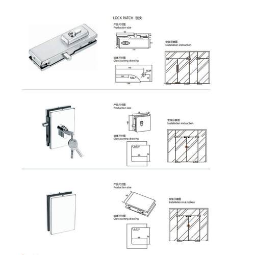 长固ST-I091R不锈钢玻璃门夹玻璃门五金配件门夹