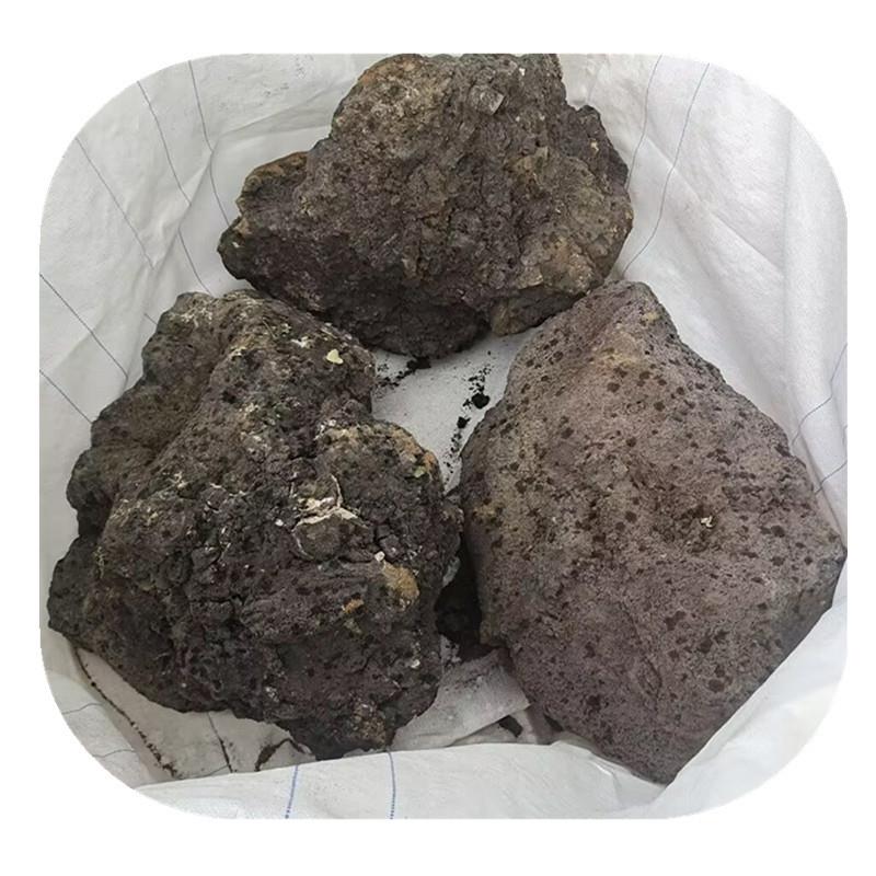 造大块火石园山艺山火石颗粒鱼缸火山石造景湿地景填充火山岩颗粒图片