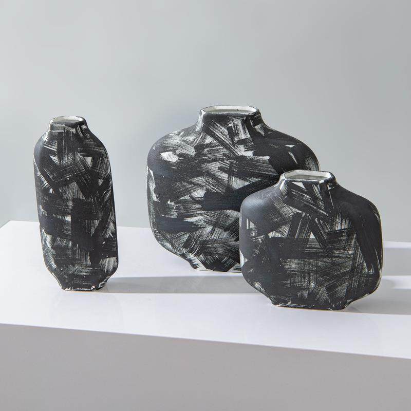 艺贝现简约创意手代工素子描陶瓷花瓶客厅插花器品皿餐桌QON装饰,橡塑材料及制品,工业陶瓷,淘宝优惠券,粉丝福利购,淘宝优惠卷