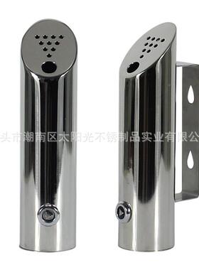 源头工厂不锈钢34挂壁烟灰烟蒂烟头垃圾桶户外0用AS016商欧柱美
