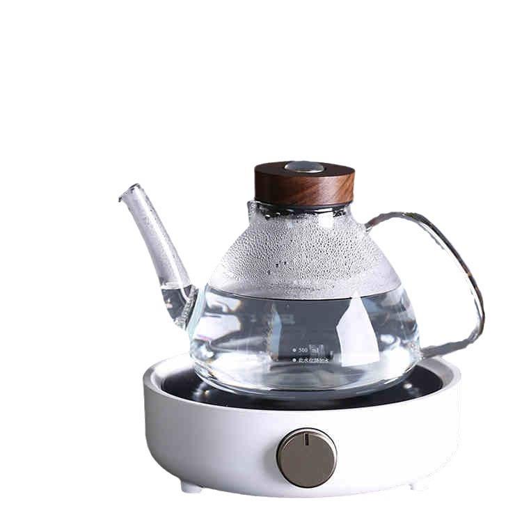 台湾宜器龙电炉煮茶玻00002546璃陶茶壶探测感装温小型煮茶器茶炉