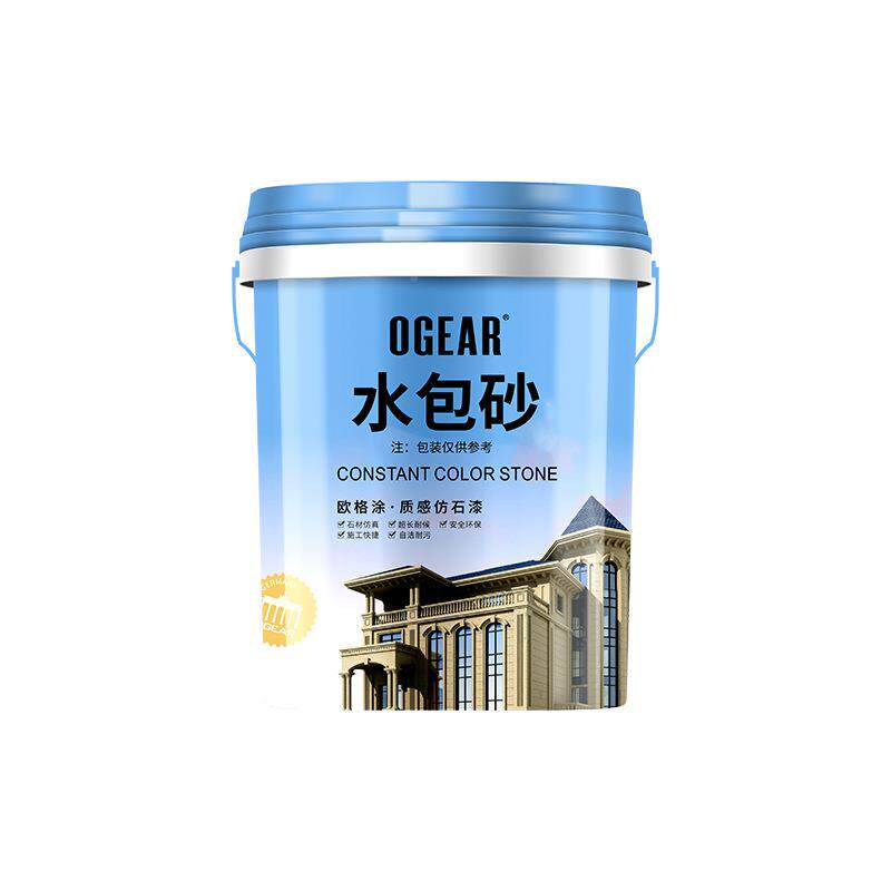 水包外真石漆多彩仿大理石花砂岗岩质漆别墅感外墙防墙水艺术涂料