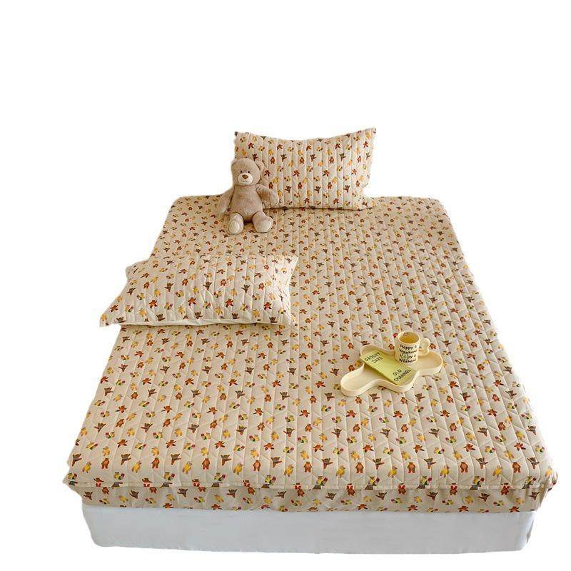 in韩s国全绗棉夹棉360°全包围ZHSH2508床笠席梦思床垫保护套缝防,床上用品,床裙,淘宝优惠券,粉丝福利购,淘宝优惠卷