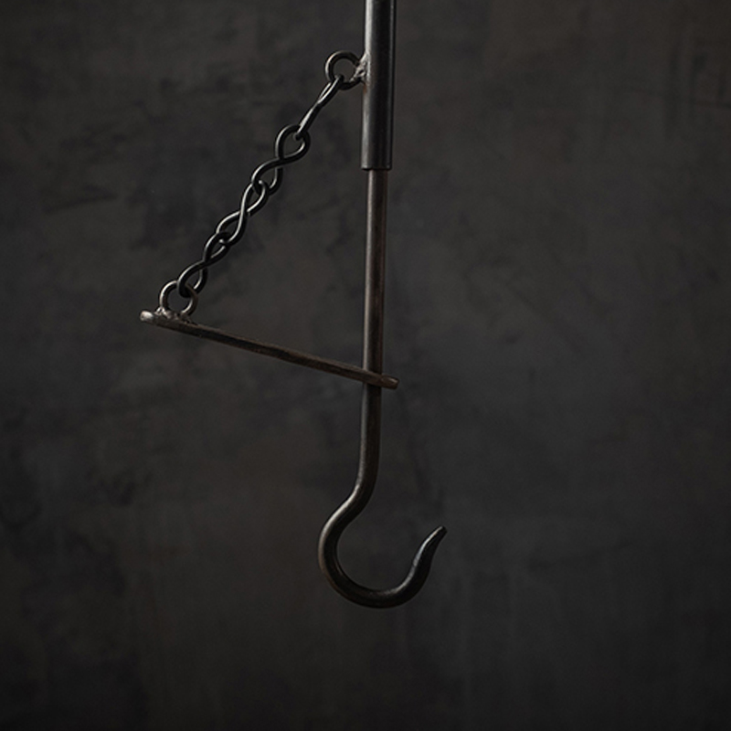 铁娃公社三角架自在钩锅架柴火三脚架手工铁架置物碳炉撑架火盆