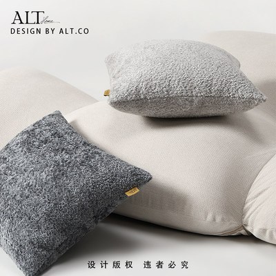 高端沙发抱枕套不含芯客厅轻奢高级感灰色床上靠垫床头靠背靠枕头