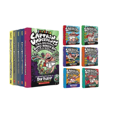 【有动画片 送音频】学乐内裤超人11册captain underpants全彩漫画 凯迪克大奖得主神探狗狗同作者桥梁章节书小学生趣味漫画书
