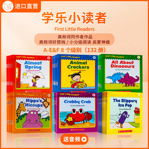 （限时特价 原价238）学乐小读者英语分级阅读 First Little Readers A-GH 英文原版 Scholastic3-6-8岁儿童英语认知启蒙